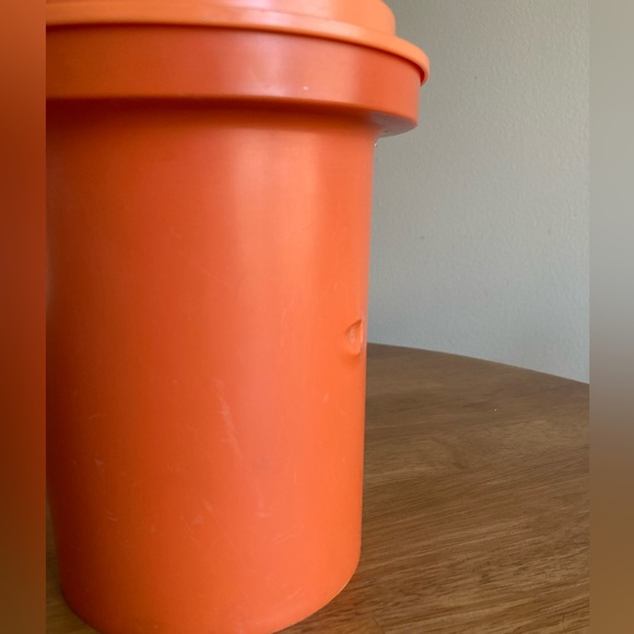 3, 1970’s Rubbermaid nesting food storage canisters orange floral design - Picture 13 of 15